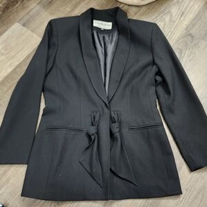 Stirling Cooper Vintage Black Women's Blazer with Bow Detail